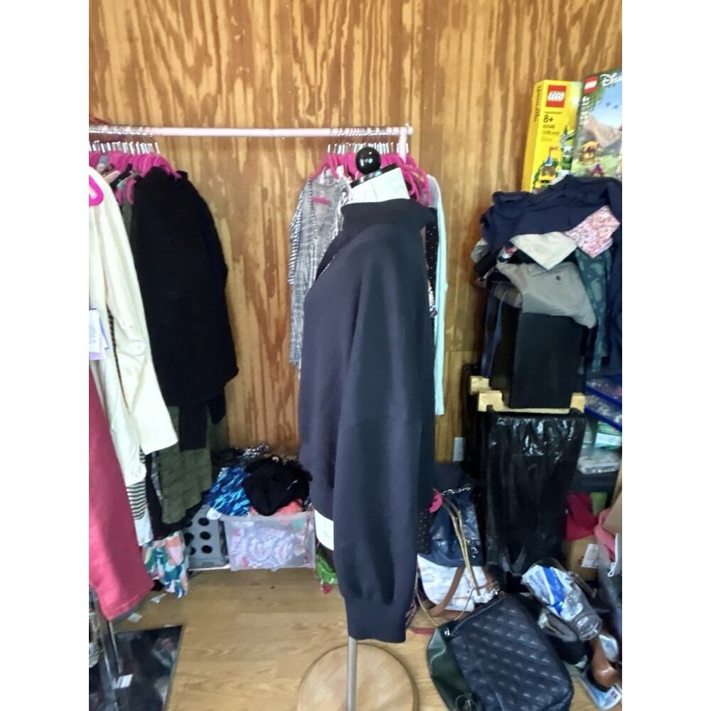 Spanx Airluxe At The Hip Pullover Women's Plus Sz 3X Sweatshirt Black Soft Cozy - Picture 7 of 10